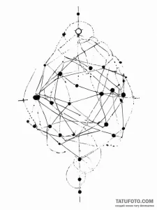 Constellation, ink illustration for tattoo, b... - эскиз тату (№1754228937_0, 03.08.2025 13:48) — Tatufoto.com
