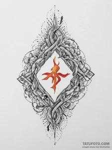 116. tattoo sketch: the rune "oud," depicted... - эскиз тату (№1754233953_0, 03.08.2025 15:12) — Tatufoto.com
