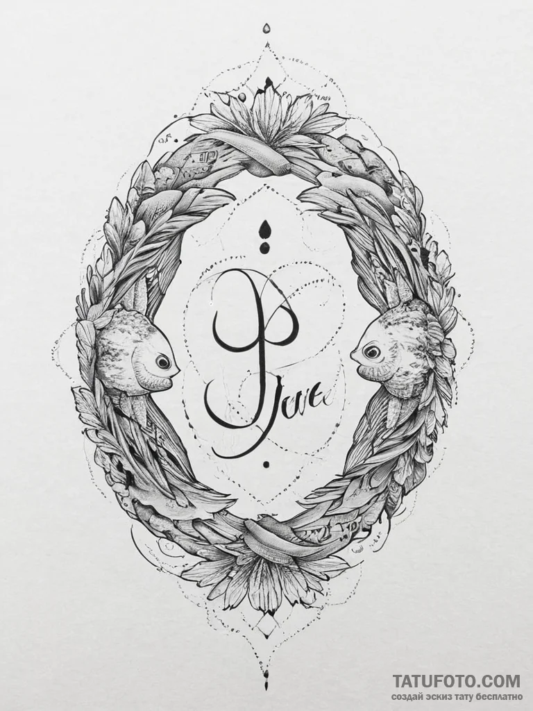 Tattoo design "i believe" text for pisces, wi... - эскиз тату (№1754237585_0, 03.08.2025 16:13) — Tatufoto.com