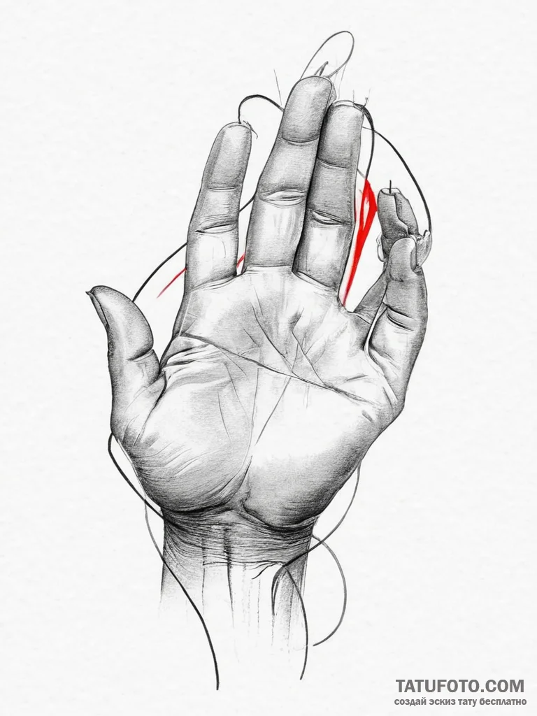 Tattoo design an abstract representation of "... - эскиз тату (№1754238615_0, 03.08.2025 16:30) — Tatufoto.com