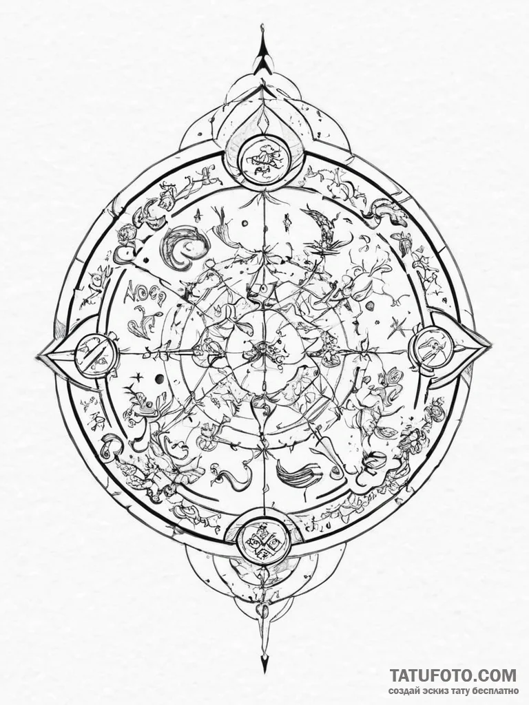 Tattoo design a dual-style tattoo: one half o... - эскиз тату (№1754242542_0, 03.08.2025 17:35) — Tatufoto.com