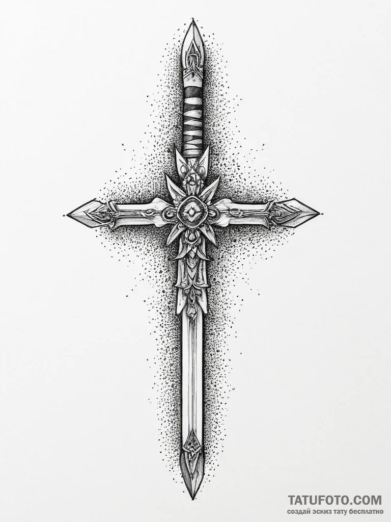 Katana, tattoo line art, on a clean white pap... - эскиз тату (№1754243985_0, 03.08.2025 17:59) — Tatufoto.com