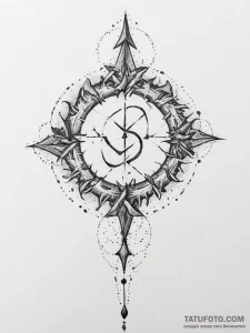 63. tattoo sketch: a "chernobog" rune appeari... - эскиз тату (№1754244386_0, 03.08.2025 18:06) — Tatufoto.com