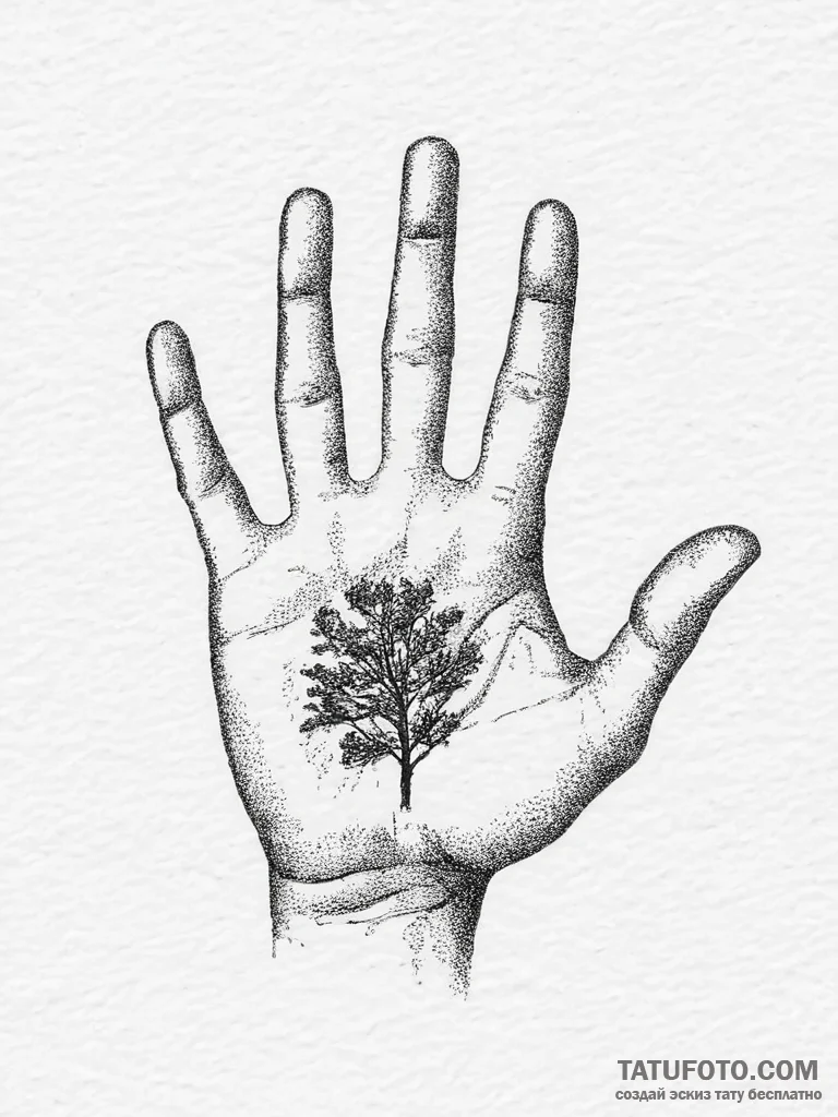 Tattoo sketch a child's handprint with a date... - эскиз тату (№1754244997_0, 03.08.2025 18:16) — Tatufoto.com