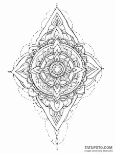 Tattoo sketch a subtle design on the back of... - эскиз тату (№1754248057_0, 03.08.2025 19:07) — Tatufoto.com