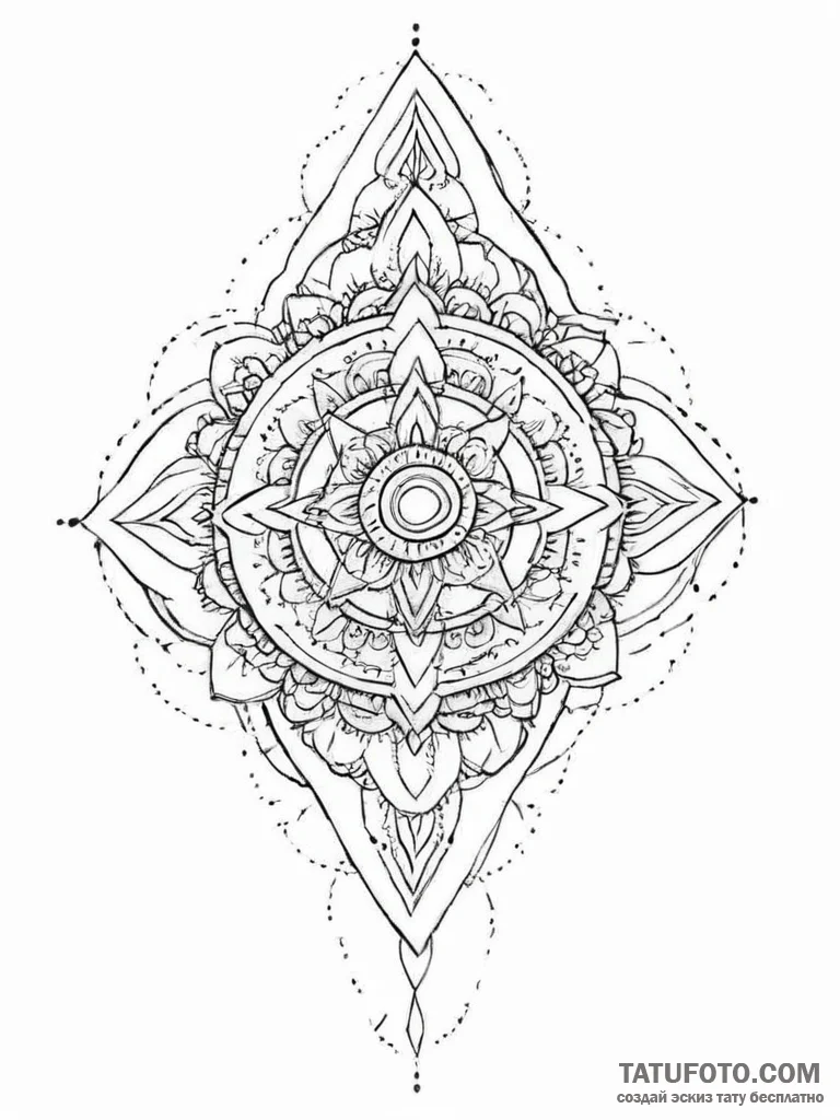Tattoo sketch a subtle design on the back of... - эскиз тату (№1754248057_0, 03.08.2025 19:07) — Tatufoto.com