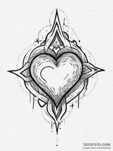 Tattoo design a tiny heart or star on the ank... - эскиз тату (№1754251125_0, 03.08.2025 19:58) — Tatufoto.com