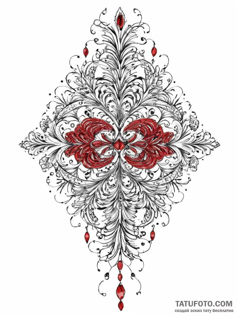 A sewing needle and thread, tattoo line art,... - эскиз тату (№1754252763_0, 03.08.2025 20:26) — Tatufoto.com