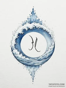 Tattoo design a stylized "pause" symbol trans... - эскиз тату (№1754255412_0, 03.08.2025 21:10) — Tatufoto.com