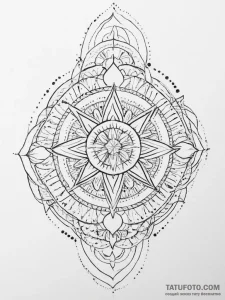 Tattoo sketch a zodiac glyph with a light, ai... - эскиз тату (№1754256219_0, 03.08.2025 21:23) — Tatufoto.com