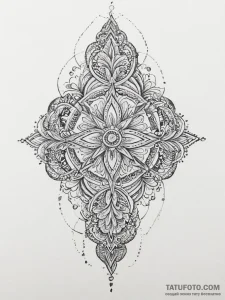 Tattoo sketch: a cluster of lunitsa symbols,... - эскиз тату (№1754256617_0, 03.08.2025 21:30) — Tatufoto.com