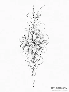Tattoo sketch a delicate collarbone emphasize... - эскиз тату (№1754258422_0, 03.08.2025 22:00) — Tatufoto.com