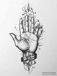Tattoo design an abstract representation of g... - эскиз тату (№1754258824_0, 03.08.2025 22:07) — Tatufoto.com