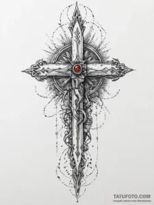 A sacrificial dagger on an altar, tattoo sket... - эскиз тату (№1754259025_0, 03.08.2025 22:10) — Tatufoto.com