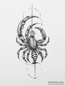 Tattoo design a scorpio scorpion's tail curli... - эскиз тату (№1754259426_0, 03.08.2025 22:17) — Tatufoto.com