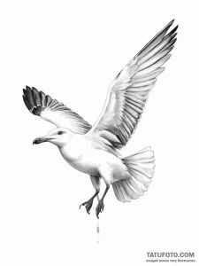 Seagull - эскиз тату (№1754259627_0, 03.08.2025 22:20) — Tatufoto.com