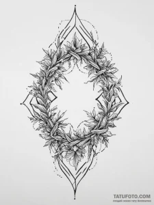 Tattoo design a cluster of thorny vines wrapp... - эскиз тату (№1754267798_0, 04.08.2025 00:36) — Tatufoto.com