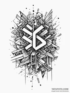 Tattoo sketch 'new game+' in a classic retro... - эскиз тату (№1754268399_0, 04.08.2025 00:46) — Tatufoto.com