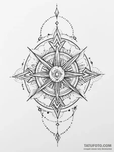 Tattoo design: a minimalist kolovrat tattoo,... - эскиз тату (№1754269988_0, 04.08.2025 01:13) — Tatufoto.com