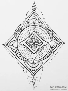 Tattoo design: a minimalist svarozhich, resem... - эскиз тату (№1754272384_0, 04.08.2025 01:53) — Tatufoto.com