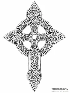 Celtic cross, ink illustration for tattoo, vi... - эскиз тату (№1754281402_0, 04.08.2025 04:23) — Tatufoto.com
