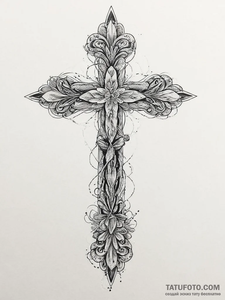 Tattoo design a soft blend of pastel pinks an... - эскиз тату (№1754283594_0, 04.08.2025 04:59) — Tatufoto.com
