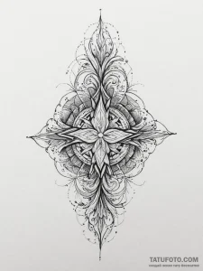 Tattoo sketch an abstract interpretation of "... - эскиз тату (№1754290179_0, 04.08.2025 06:49) — Tatufoto.com