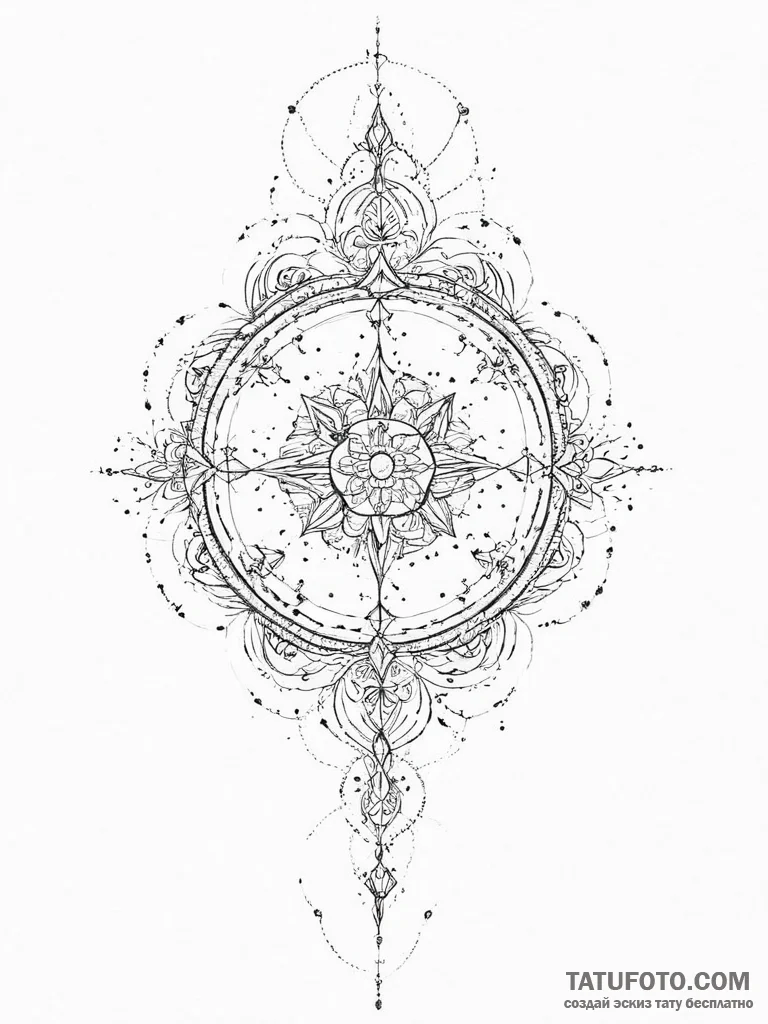 Tattoo design a personal constellation on the... - эскиз тату (№1754291578_0, 04.08.2025 07:12) — Tatufoto.com