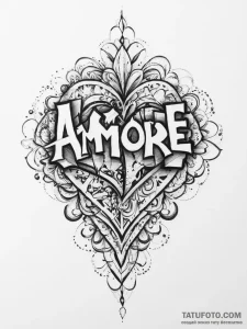 Tattoo sketch a significant short phrase in a... - эскиз тату (№1754292971_0, 04.08.2025 07:36) — Tatufoto.com