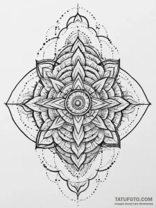 Tattoo design a dark, foggy swamp with myster... - эскиз тату (№1754295759_0, 04.08.2025 08:22) — Tatufoto.com
