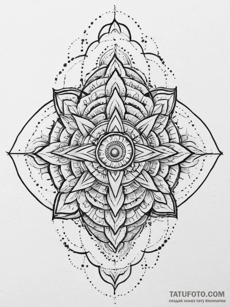 Tattoo design a dark, foggy swamp with myster... - эскиз тату (№1754295759_0, 04.08.2025 08:22) — Tatufoto.com