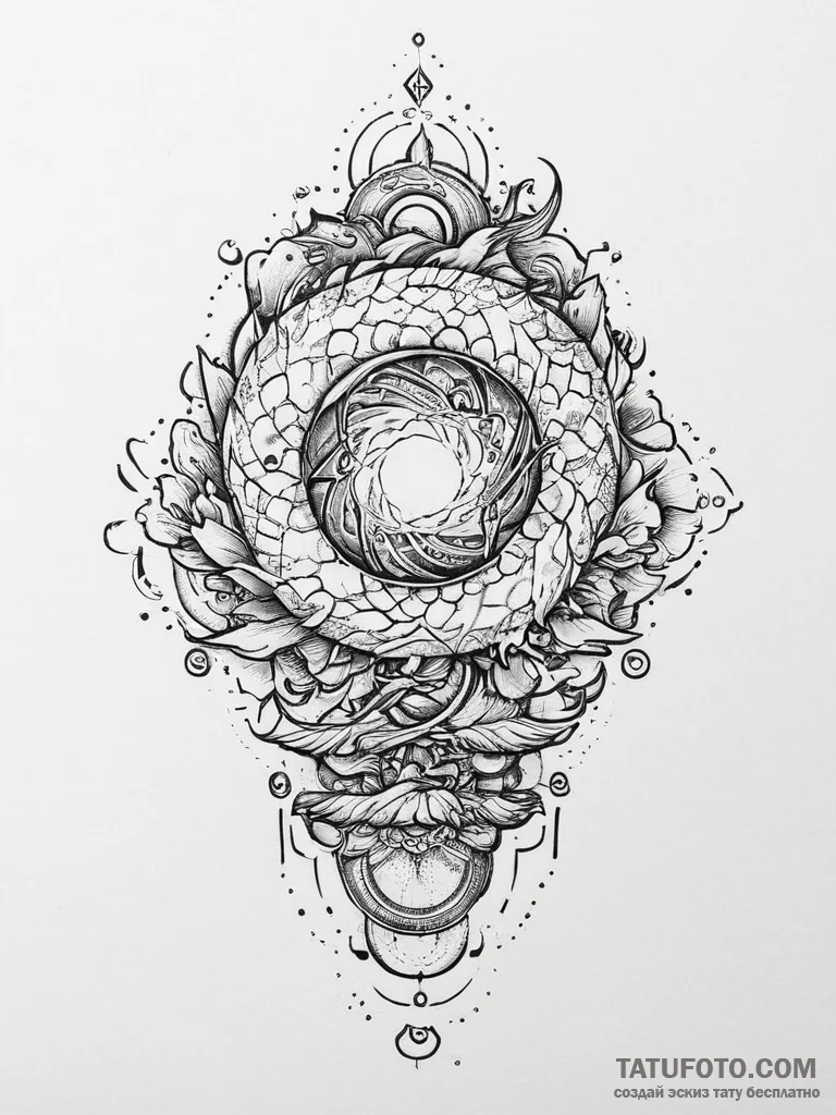 Tattoo design a winner's medal with a stylize... - эскиз тату (№1754296761_0, 04.08.2025 08:39) — Tatufoto.com