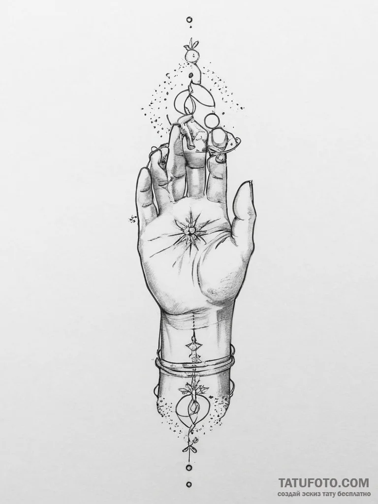 Tattoo sketch a fine line celestial object on... - эскиз тату (№1754299166_0, 04.08.2025 09:19) — Tatufoto.com