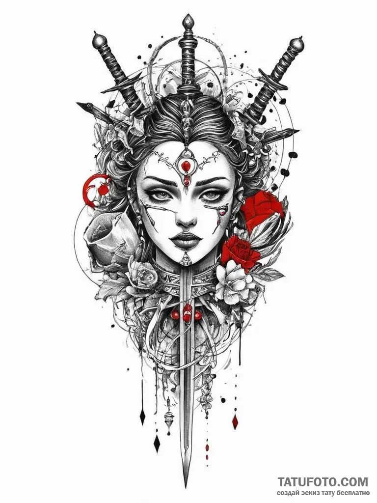 Tattoo sketch a zodiac glyph with subtle taro... - эскиз тату (№1754299368_0, 04.08.2025 09:22) — Tatufoto.com