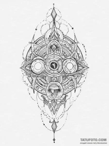 Tattoo sketch an abstract representation of "... - эскиз тату (№1754300170_0, 04.08.2025 09:36) — Tatufoto.com