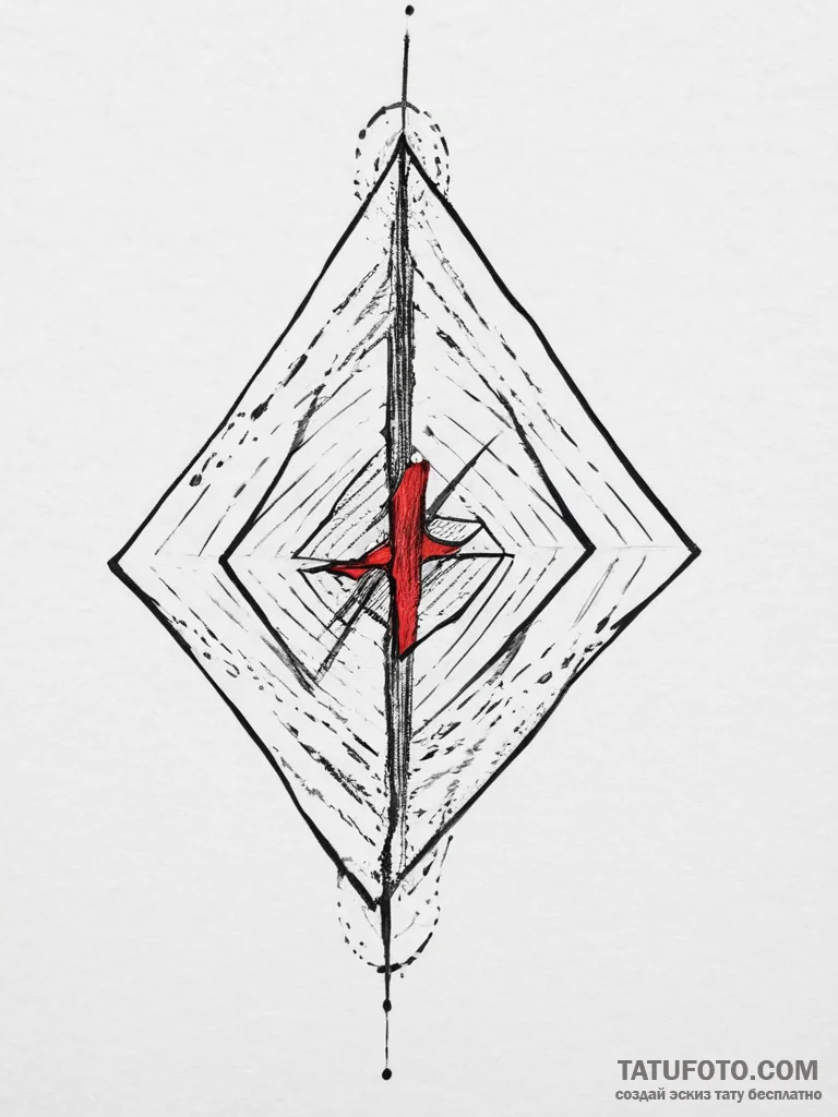 Tattoo design a subtle "pulse" or vibration e... - эскиз тату (№1754302966_0, 04.08.2025 10:22) — Tatufoto.com