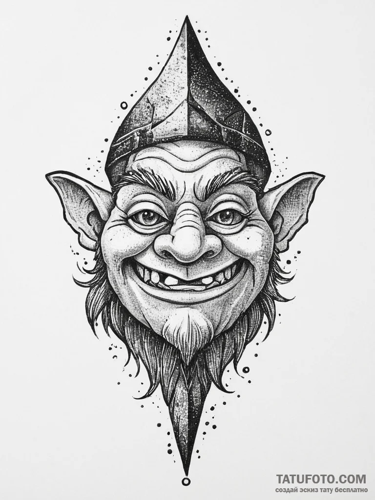 Tattoo design 'do not feed the troll' in a pl... - эскиз тату (№1754316109_0, 04.08.2025 14:01) — Tatufoto.com