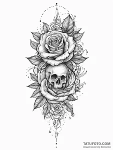 Tattoo sketch a forearm with flowing lines re... - эскиз тату (№1754320226_0, 04.08.2025 15:10) — Tatufoto.com