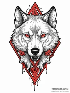 Fenrir (the wolf), tattoo flash sheet design,... - эскиз тату (№1754323680_0, 04.08.2025 16:08) — Tatufoto.com