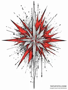 Tattoo sketch a shattered glass effect, with... - эскиз тату (№1754324083_0, 04.08.2025 16:14) — Tatufoto.com