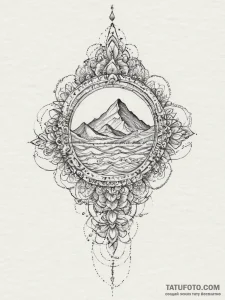 Tattoo sketch an abstract rendering of a "lev... - эскиз тату (№1754330000_0, 04.08.2025 17:53) — Tatufoto.com