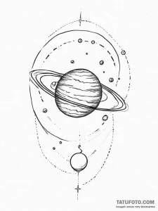 Jupiter (planet), tattoo flash sheet design,... - эскиз тату (№1754331036_0, 04.08.2025 18:10) — Tatufoto.com