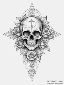 Kolovrat, tattoo drawing outline, on a clean... - эскиз тату (№1754333922_0, 04.08.2025 18:58) — Tatufoto.com