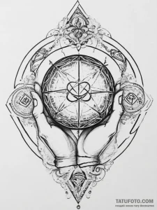 151. tattoo sketch: the rune "gadat," depicte... - эскиз тату (№1754334540_0, 04.08.2025 19:09) — Tatufoto.com