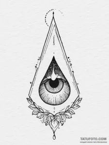 Tattoo sketch a single, perfectly formed tear... - эскиз тату (№1754339770_0, 04.08.2025 20:36) — Tatufoto.com