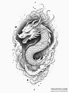Tattoo design an ethereal glow effect created... - эскиз тату (№1754340372_0, 04.08.2025 20:46) — Tatufoto.com