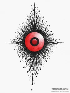 A watercolor splash effect, concept art for t... - эскиз тату (№1754341376_0, 04.08.2025 21:02) — Tatufoto.com