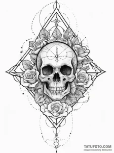 абстракция, геометрия и символы, tattoo sketc... - эскиз тату (№1754341581_0, 04.08.2025 21:06) — Tatufoto.com