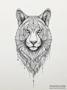Tattoo design a camouflage pattern subtly int... - эскиз тату (№1754345258_0, 04.08.2025 22:07) — Tatufoto.com