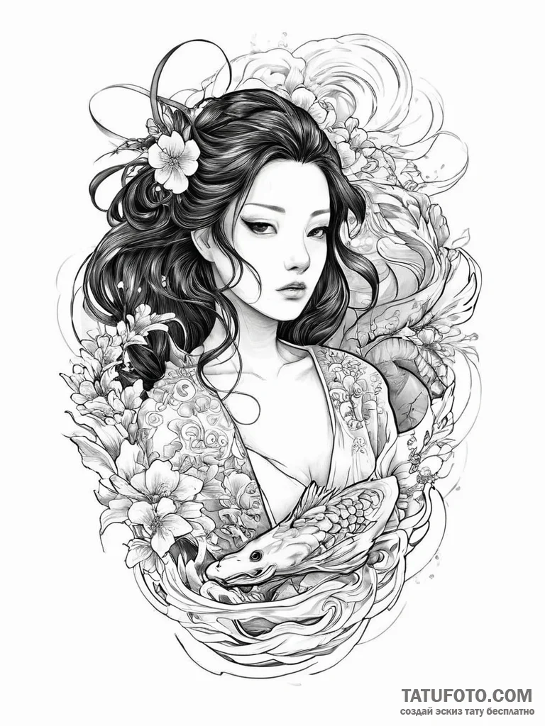 Nezuko in her box from demon slayer, tattoo s... - эскиз тату (№1754392333_0, 05.08.2025 11:12) — Tatufoto.com